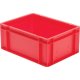 Transport-Stapelkasten 400x300x175 mm rot, geschlossen ohne Griffloch