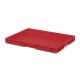 Transport-Stapelkasten 600x400x50 mm rot, geschlossen ohne Griffloch