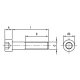 100 Stück Zylinderschrauben ISO 4762 (DIN 912) A4 M5 x 80
