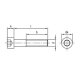 100 Stück Zylinderschrauben ISO 4762 (DIN 912) A4 M6 x 45