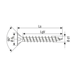 500 Stk. ABC-Spax Torx 4,5 x 40 Vollgewinde WIROX