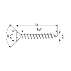 500 Stk. ABC-Spax Torx 4,5 x 50 Vollgewinde WIROX A3J