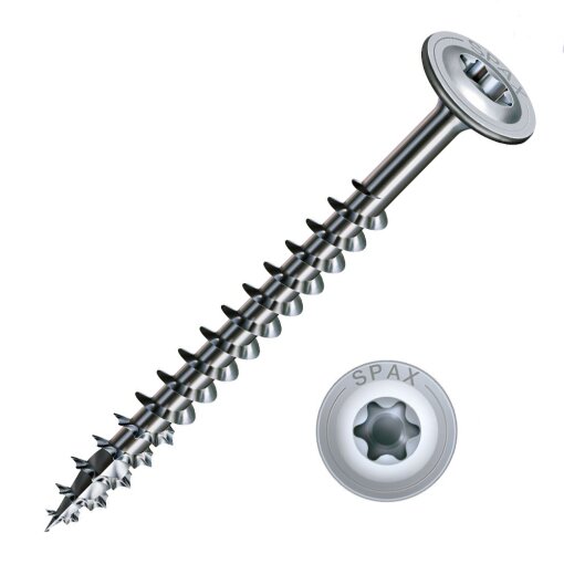 50 Stk. Holzbauschrauben WIROX ABC-Spax Tellerk. 8 x 360
