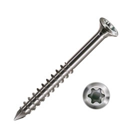 100 Stk. SPAX Fassadenschrauben extra kleiner Kopf Edelstahl A2  5,0 x 100/61
