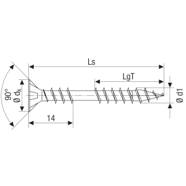 200 Stk. Spax Verlegeschrauben für OSB WIROX 4,5 x 80