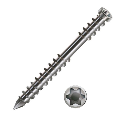 100 Stk. ABC-Spax Terrassenschrauben Edelstahl A2 5,0 x 70 mm