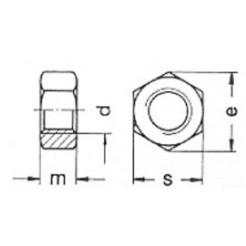 Sechskantmuttern DIN 934 A4