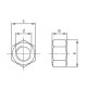 10 Stk. Sechskantmuttern DIN 934 A2-50 M 36x1,5 Feingewinde