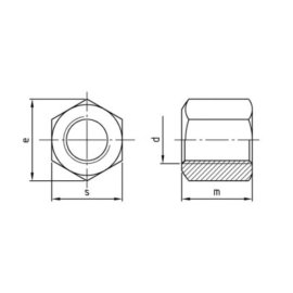 Sechskantmuttern Form B DIN 6330 A2