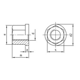 Sechskantmuttern DIN 6331 A2