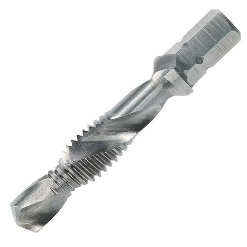 Kombi-Bitgewindebohrer mit 1/4"-Sechskantaufnahme HSS-G Völkel