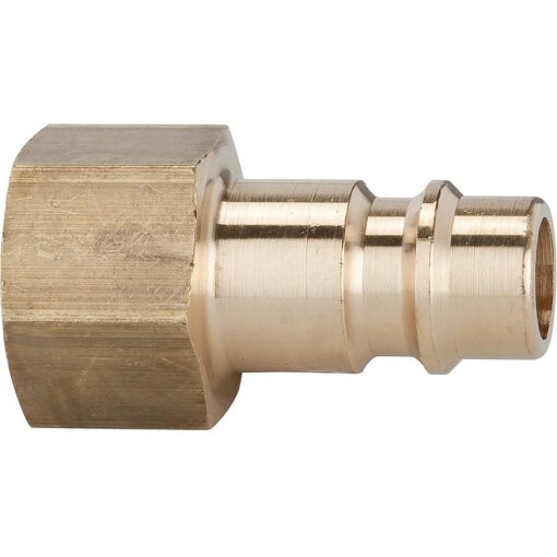 Stecknippel für Kupplung NW 7,2 - 7,8 Messing blank 1/8 Zoll Innengewinde
