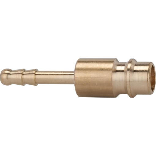 Stecknippel für Kupplung NW 7,2 - 7,8 Messing blank 9 mm Schlauchanschluss