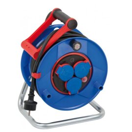 Kabeltrommel Kunststoff Garant Bretec, für die Baustelle 25m H07RN-F 3G1,5 schwarz 1218900 Brennenstuhl