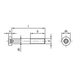 50 Stück Zylinderschrauben DIN 6912 Edelstahl A2-070 M12x70