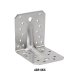 1 Stück Winkelverbinder m.R. Edelstahl A4 ABR105S 105 x 105 x 90