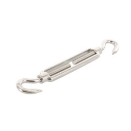 1 Stück Spannschloß Edelstahl A4 Haken/Haken M 12