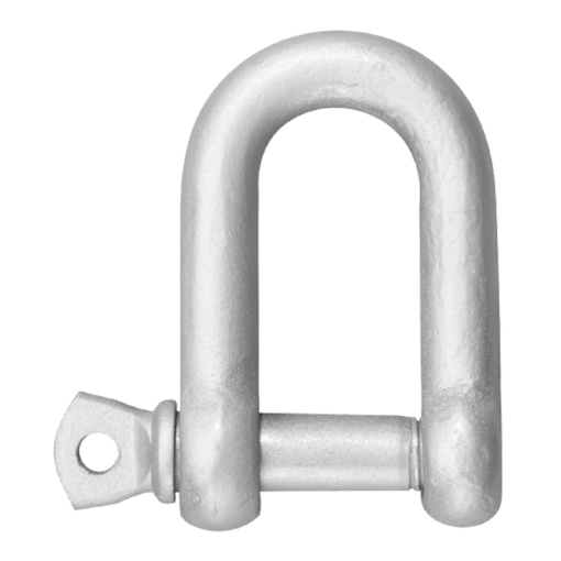 1 Stück Schäkel gerade verzinkt 19 mm