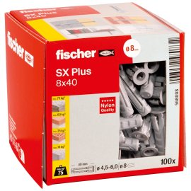 100 Stück Fischer Spreizdübel SX Plus 8x40 mm