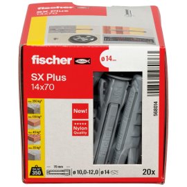 20 Stück Fischer Spreizdübel SX Plus 14x70 mm