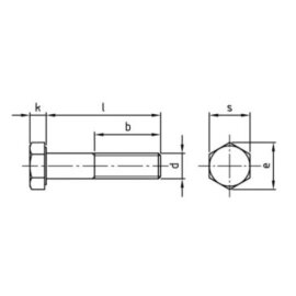 100 Stück Sechskantschrauben DIN 931 A2 M6 x 80