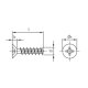 Senkkopfschrauben für Thermoplaste A2