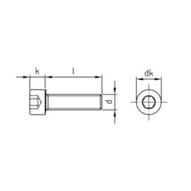 Zylinderschrauben ISO 4762 A2 Sperrverzahnung