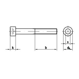 200 Stück Zylinderschrauben DIN 912 12.9 Feingewinde M10 x 1,25 x 25