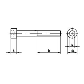 25 Stück Zylinderschrauben DIN 912 12.9 Feingewinde M16 x 1,5 x 100