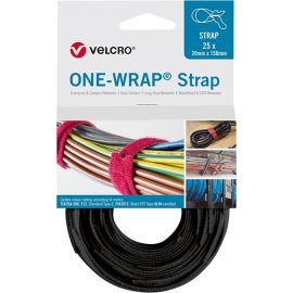 Klettkabelbinder ONE-WRAP® Strap schwarz 200 mm 25...
