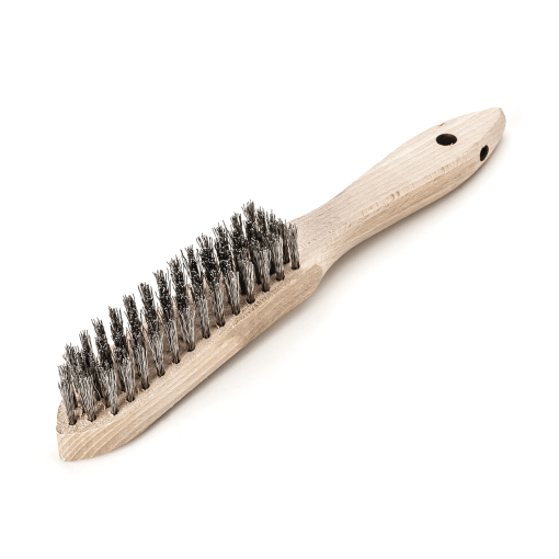 12 Stück Handbürste rostfreier Draht ROF gew. 0,35 mm Lessmann 5-reihig