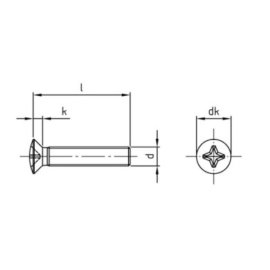 200 Stück Linsensenkschrauben DIN 966 A2 M6 x 100