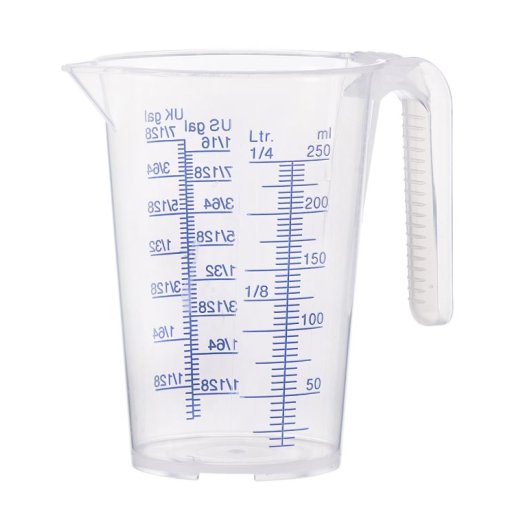 PRESSOL Messbecher Polypropylen transparent 0,25 l