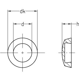 Abdeckkappen Nr. 7 für Kappenschrauben 3,9 mm