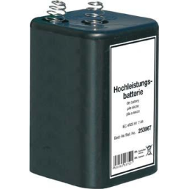 Blockbatterie Zink-Kohle 4R25, 6 V 7 Ah