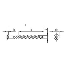 Terrassenschrauben Torx Edelstahl C1