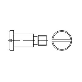 100 Stk. Flachkopfschrauben DIN 923 blank M3 x 8