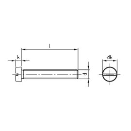 1000 Stück Zylinderschrauben DIN 84 A2 M 2x6