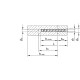 25 Stück Betonschrauben MULTI-MONTI-plus F, Senkkopf, T-Drive, verzinkt blau 10x70 mm