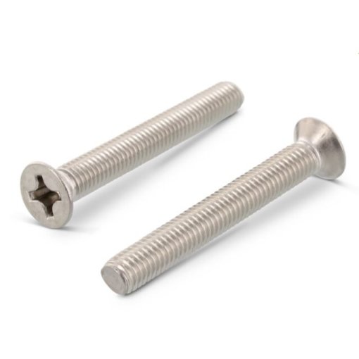 200 Stk. Senkkopfschrauben DIN 965 Edelstahl A2 Phillips M6 x 100