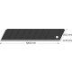 LUTZ BLADES® Abbrechklinge/Cutterklinge black 25mm á 10 Stück