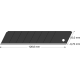 LUTZ BLADES® Abbrechklinge/Cutterklinge black 25mm á 10 Stück