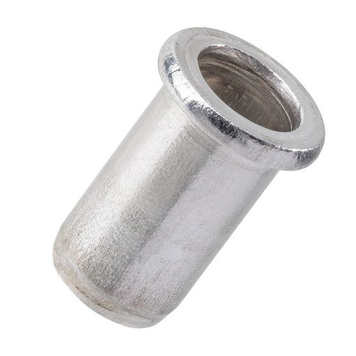 500 Stk. Blindnietmuttern Stahl/Flachkopf M 4 / 2,5 - 4,5