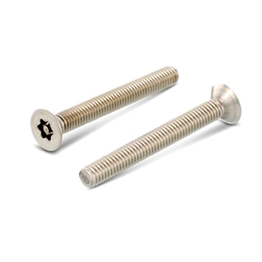 100 Stk. Sicherheitsschrauben Senkkopf Torx+Pin Art. 9123 A2 M6x50