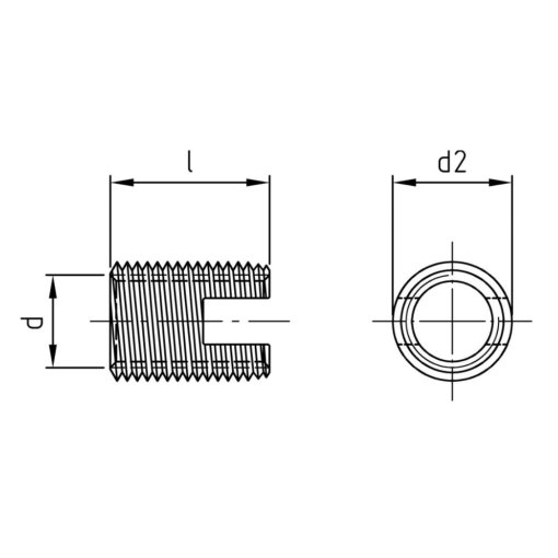 50 Stück Gewindeeinsätze Edelstahl A2 M 14