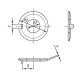 10 Stk. Sicherungsbleche mit Nase DIN 432 A2 40,0 mm