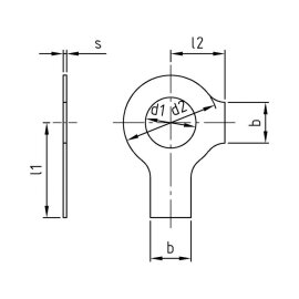 25 Stk. Sicherungsbleche mit 2 Lappen DIN 463 A2 28,0 mm