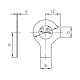 50 Stk. Sicherungsbleche mit 1 Lappen DIN 93 A2 37,0 mm