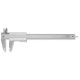 Taschemessschieber active inox matt mit Momentfeststellung 150 mm rund