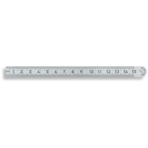 Maßstab biegsam Federbandstahl rostfrei Teilung A:1/1mm+1/1mm 300/13x0,5mm